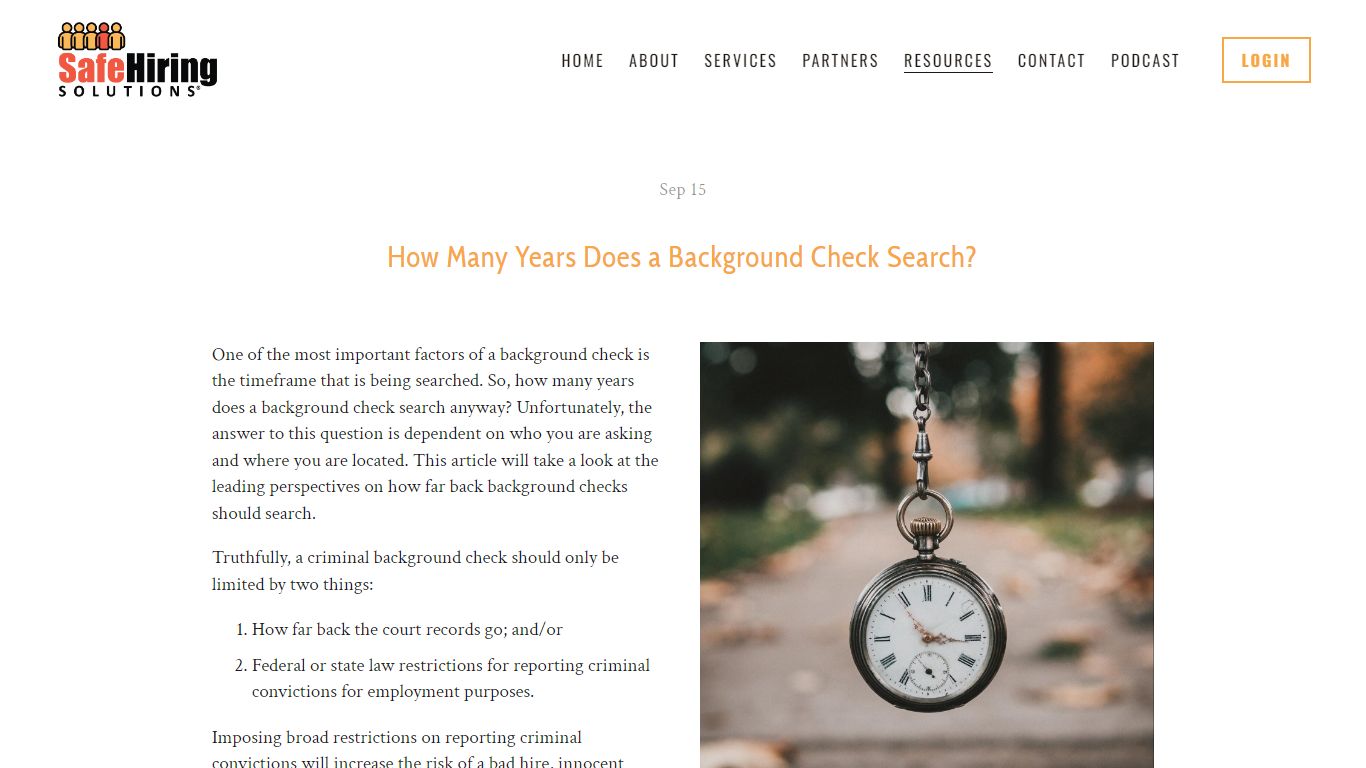 How Many Years Does a Background Check Search?